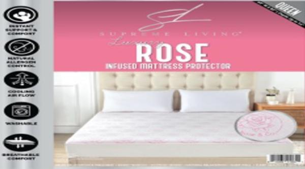 MP41964 Rose Infused Mattress Protector - Full Size