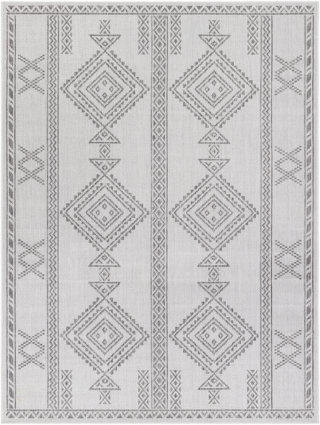 LBH2341-679 6 ft. 7 in. x 9 ft. Long Beach Rectangle Area Rug, Multi Color