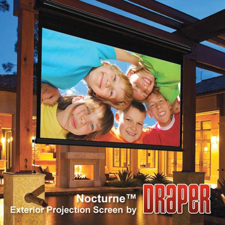 Draper DR-138008 Nocturne 16-9 HDTV Electric Projection Screen - 92 in. - HC Grey
