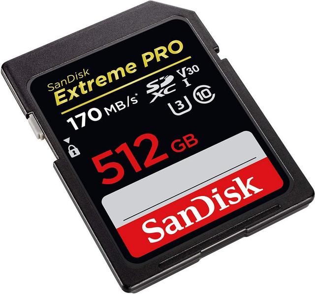 SDSDXXY512GGN4IN 512GB Extreme Pro SDXC UHS-I Memory Card
