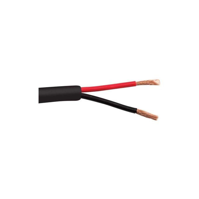 SCP-122OFCHDBK 12-2OFC Direct Burial 2-Conductor 12 AWG Stranded Copper Indoor & Outdoor Speaker Cable - 500 ft. Black