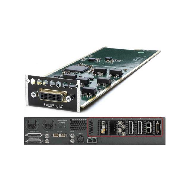 NTP-CARD-8AES Input Output Card with SRC & LFH Connector, Black