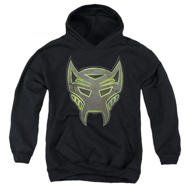 HBRO1357-YFTH-2 Transformers Glowing Maximal Logo Youth Hooded Sweatshirt, Black - Medium