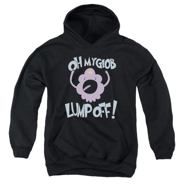 CN148-YFTH-4 Adventure Time & Lump Off Youth Pull-Over Hoodie&#44; Black - Extra Large
