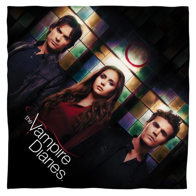 WBT459-BND1-0 22 x 22 in. Vampire Diaries & Stained Glass-Bandana, White - One Size