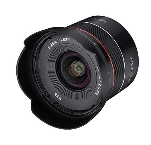 -IO18AF-E-NM 18 mm AF F2.8 Wide Angle auto Focus Full Frame Lens for Sony E Mount&#44; Black