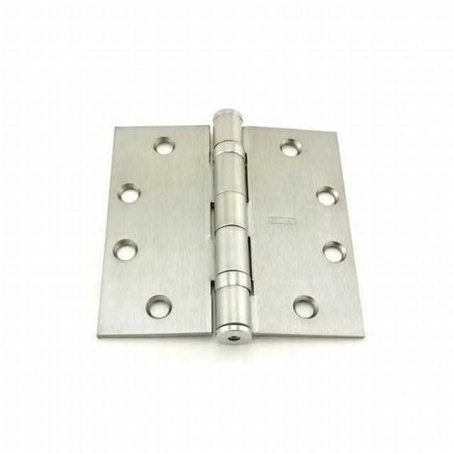 4.5 x 4.5 in. Steel Full Mortise Ball Bearing Standard Weight Square Corner Hinge, No. 068441 Satin Chrome