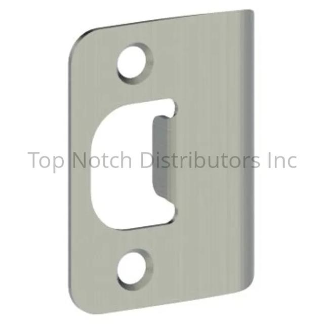 39583 Round Corner Full Lip Strike - Bright Brass Finish