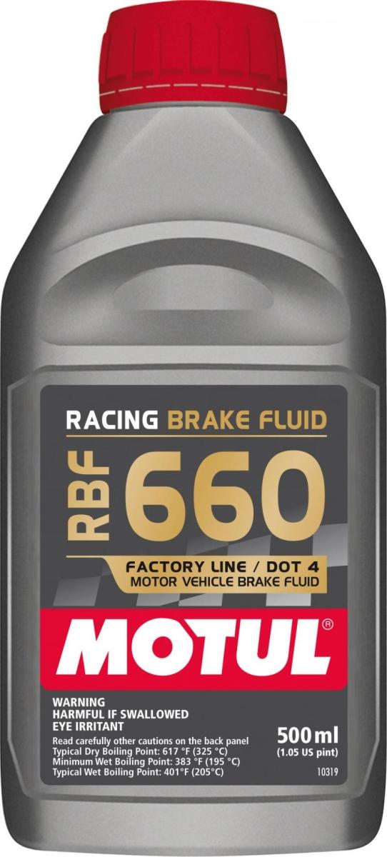 0.5 Liter Racing DOT 4 RBF 660 Brake Fluid