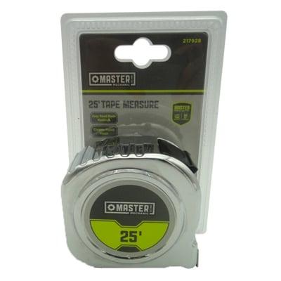 -Asia  25 in. Master Mechanic Tape Measure - Chrome
