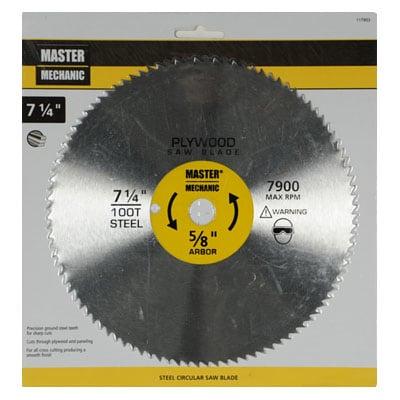 7.25 in. Master Mechanic Panel Blade, 100 Tooth
