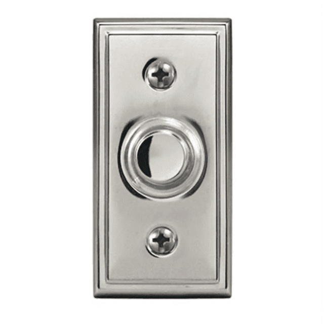 Heathco  Wired Push Button, Satin Nicke