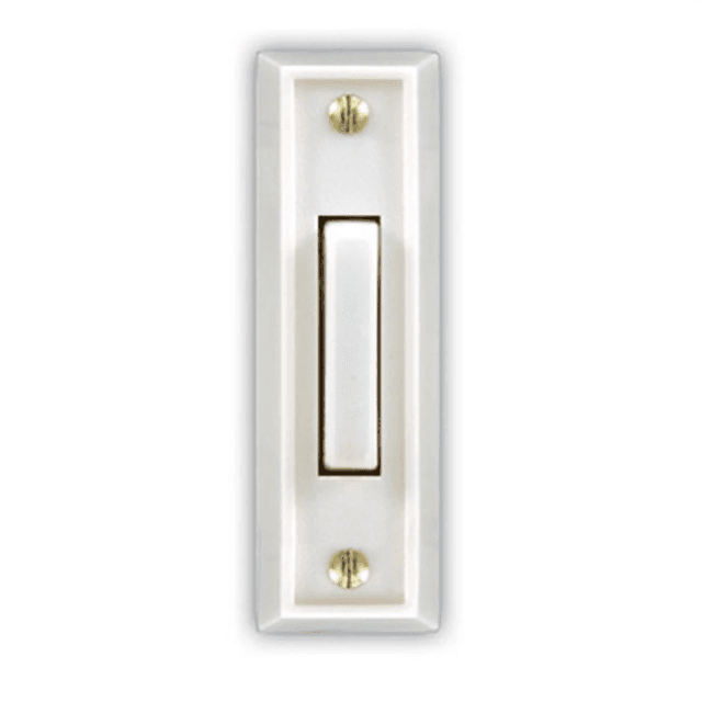 Heathco 228083 Wired Push Button, White