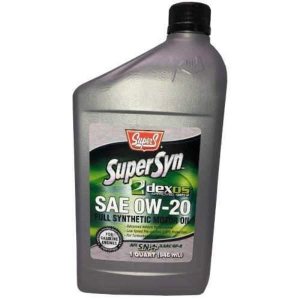 115030 1 qt. 0W20 SuperSyn Full Synthetic Motor Oil