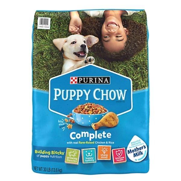 30 lbs Purina Puppy Chow High Protein Dry Puppy Food - Complete with Real Chicken