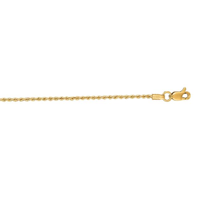 18 in. 14K Yellow Gold Rope Chain with Lobster Clasp