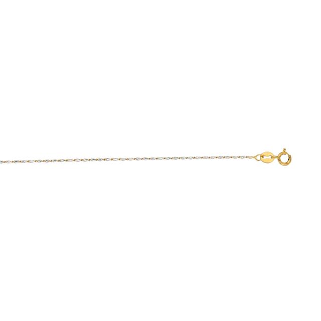 20 in. 14K Two Tone Gold Lumina Chain with Spring Ring Clasp