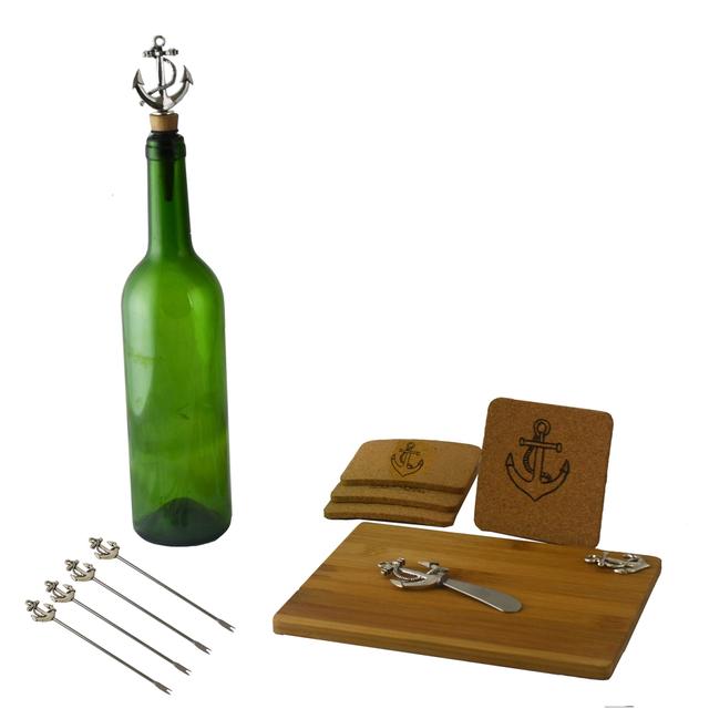 Silver Anchor Wine & Cheese Set - 11 Piece