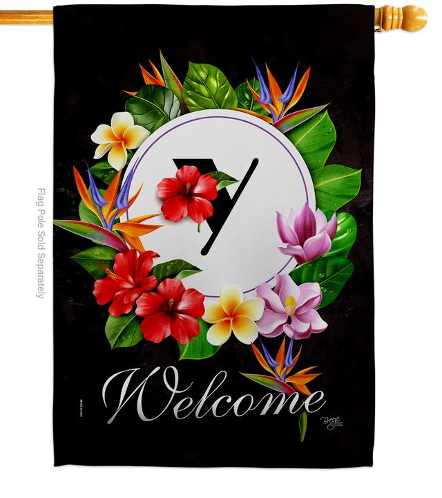 H130285-BO Tropical Y Summertime 28 x 40 in. Double-Sided Decorative Vertical House Flags for Decoration Banner Garden Yard Gift