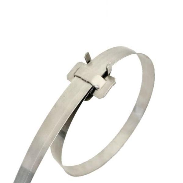 0.375 x 0.020 x 55 in. Stainless Steel 304 Fast Band with Ear-Lokt Buckle&#44; 25 Per Box