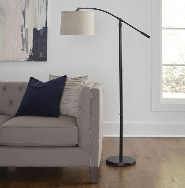70 x 9 x 14 in. Floor Arc Lamp, Rubbed Bronze