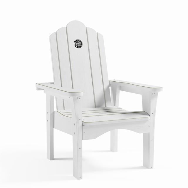 Opal Wood Lounge Chair, Caribbean Blue Polymer - 30.5 x 33.5 x 43.5 in.