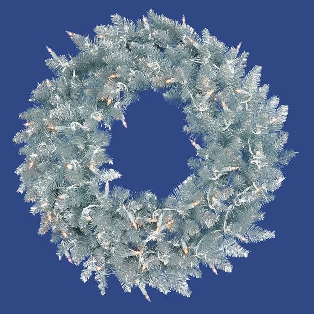 K166924 Silver Fir Wreath, 24 in.