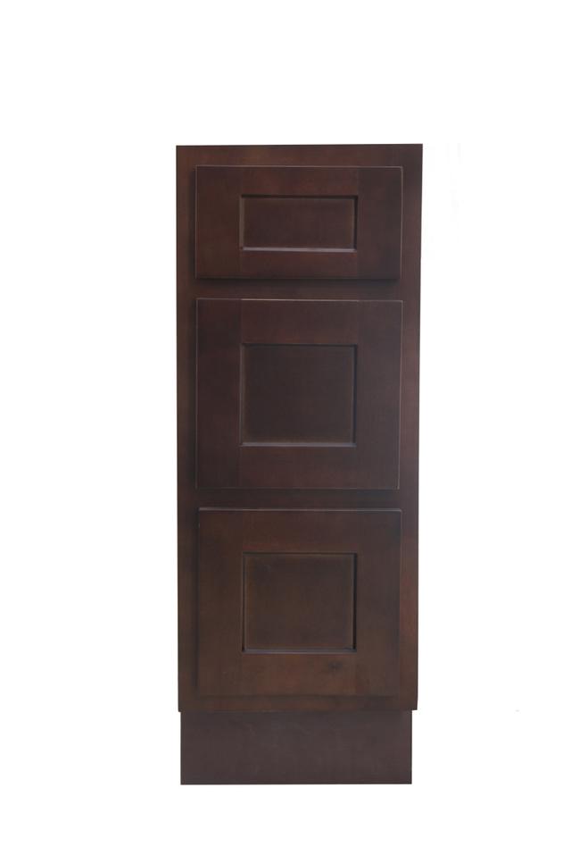 VA4012-3B Vanity Cabinet with Knockdown, Brown - 12 x 21 x 32.5 in.