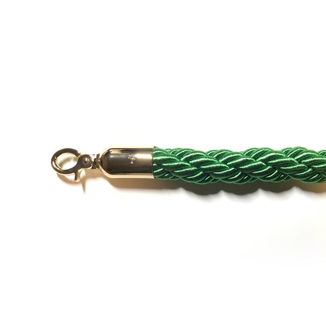 VIP Crowd Control 1777 72 in. Braided Closable Hooks, Green & Gold