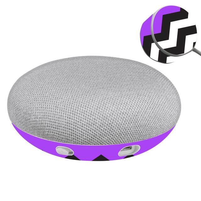 GOOHOMI-Purple Chevron Skin for Google Home Mini, Purple Chevron