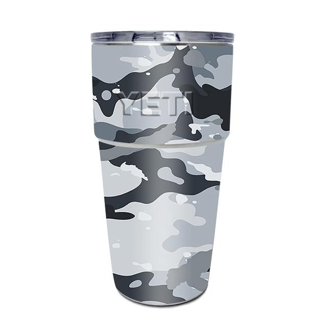 YEPINT16SI-Gray Camouflage Skin for Yeti Rambler 16 oz Stackable Cup - Gray Camouflage