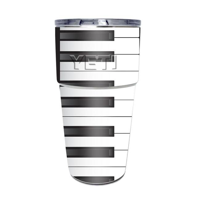 YEPINT16SI-Piano Keys Skin for Yeti Rambler 16 oz Stackable Cup - Piano Keys