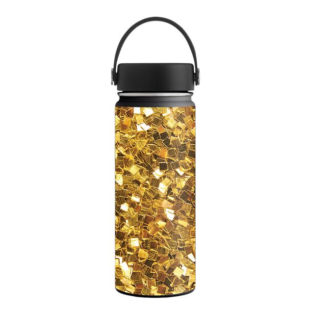 HFWI18-Gold Chips Skin for Hydro Flask 18 oz Wide Mouth - Gold Chips