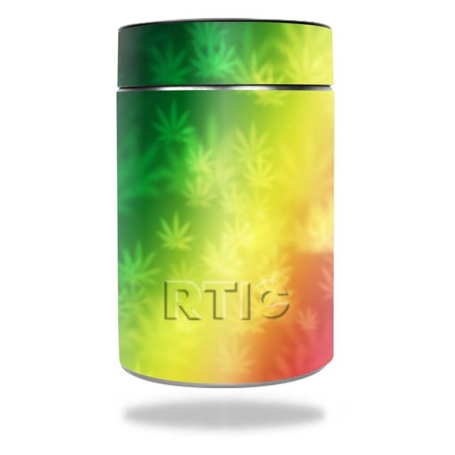 RTCAN-Rasta Rainbow Skin for RTIC Can 2016 Wrap Cover Sticker - Rasta Rainbow