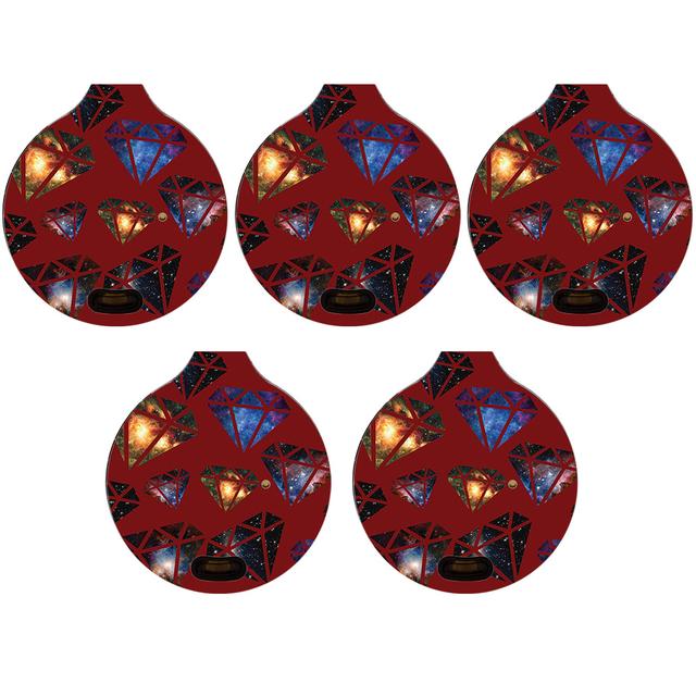 TKRBR-Diamond Galaxy Skin for Trackr Bravo Gen 2.5 - Diamond Galaxy - Pack of 5
