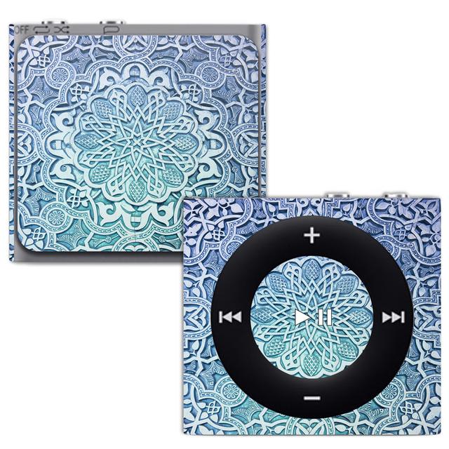 APIPSH-Carved Blue Skin for Apple iPod Shuffle 4G - Carved Blue