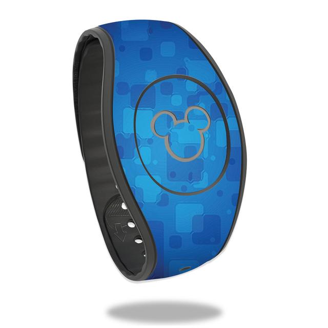 DIMABA17-Blue Retro Skin Decal Wrap for Disney Magic Band 2 Sticker - Blue Retro
