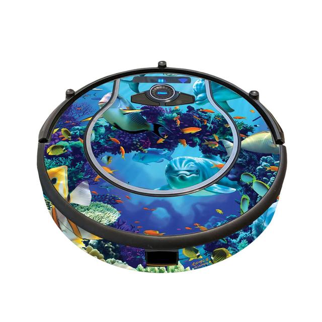 SHIO750MIN-Ocean Friends Skin for Shark Ion Robot 750 Vacuum Minimal Coverage - Ocean Friends
