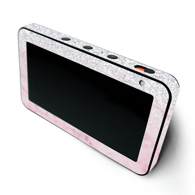 AMECSH19-Girly Marble Dazzle Skin for Amazon Echo Show 5 - Girly Marble Dazzle