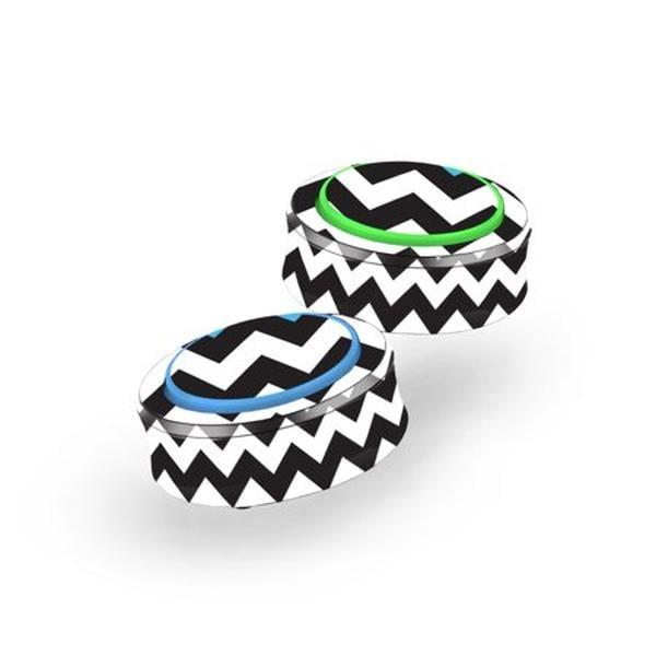 AMEBU-Baby Blue Chevron Skin for Amazon Echo Button - Baby Blue Chevron - Pack of 2