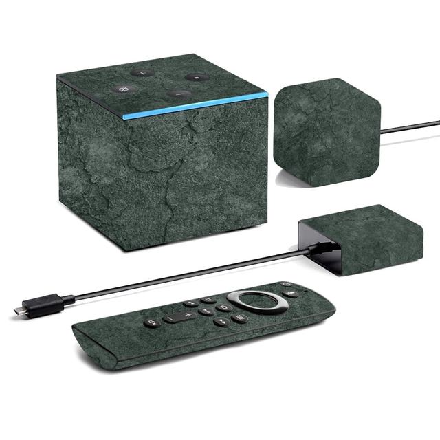 AMFITVCU19-Green Stone Skin for Amazon Fire TV Cube 2019 - Green Stone