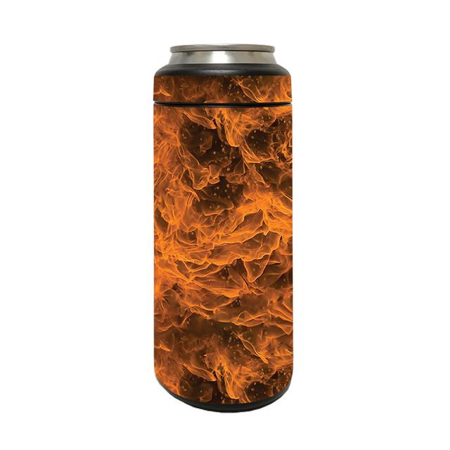 YERM12COLSL-Burning Up Skin Compatible with YETI Rambler 12 oz Colster Slim Can - Burning Up