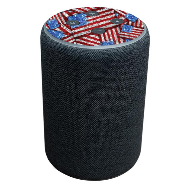 AMECPL18-Flag Drips Skin for Amazon Echo Plus 2nd Generation - Flag Drips