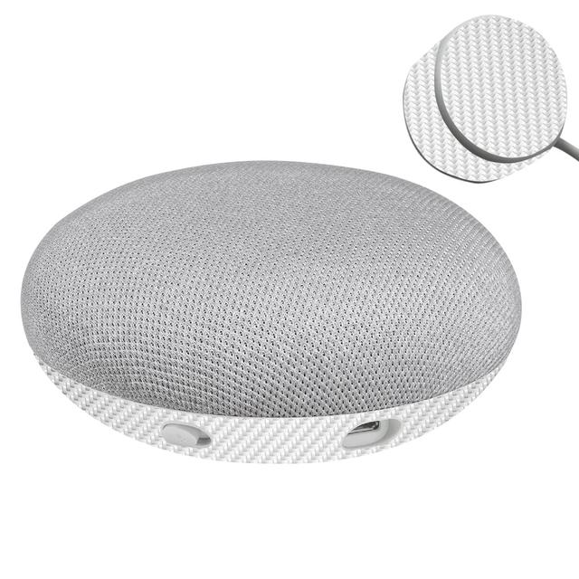 GOOHOMI-White Carbon Fiber Skin for Google Home Mini, White Carbon Fiber