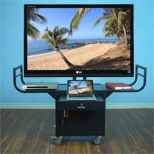 65 in. Large Flat Panel LCD TV Cabinet Cart Monitor
