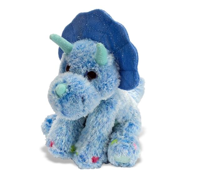 13442 12 in. Colorful Triceratops Stuffed Animal Plush Toy