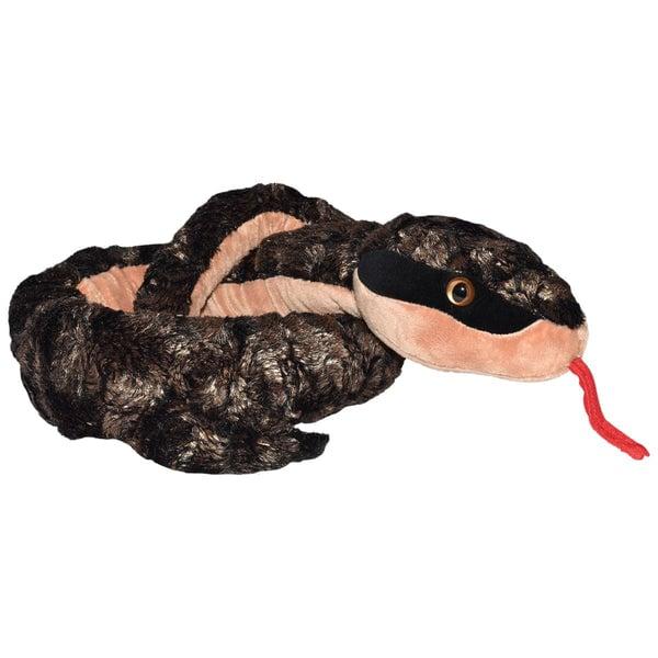 23503 54 in. Copper Metal Heads Snake Stuffed Animal Plush Toy