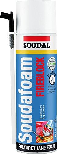 Soudal Accumetric  12 oz Fireblock Gap & Block Foam Straw Box 150 - Pack of 12