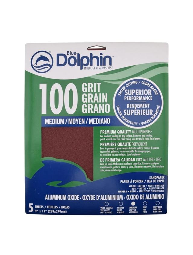 Products SP EM9115 - MED Medium Emery Cloth Sheets Sand Paper - Pack of 5