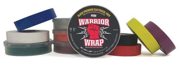 7 m Warrior Wrap General Vinyl Electrical Tape, White